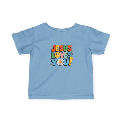 "Jesus Loves You" - Infant Fine Jersey Tee
