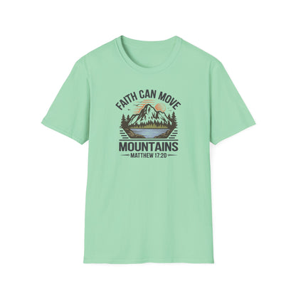 "Faith Can Move Mountains" D-1 Unisex Softstyle T-Shirt