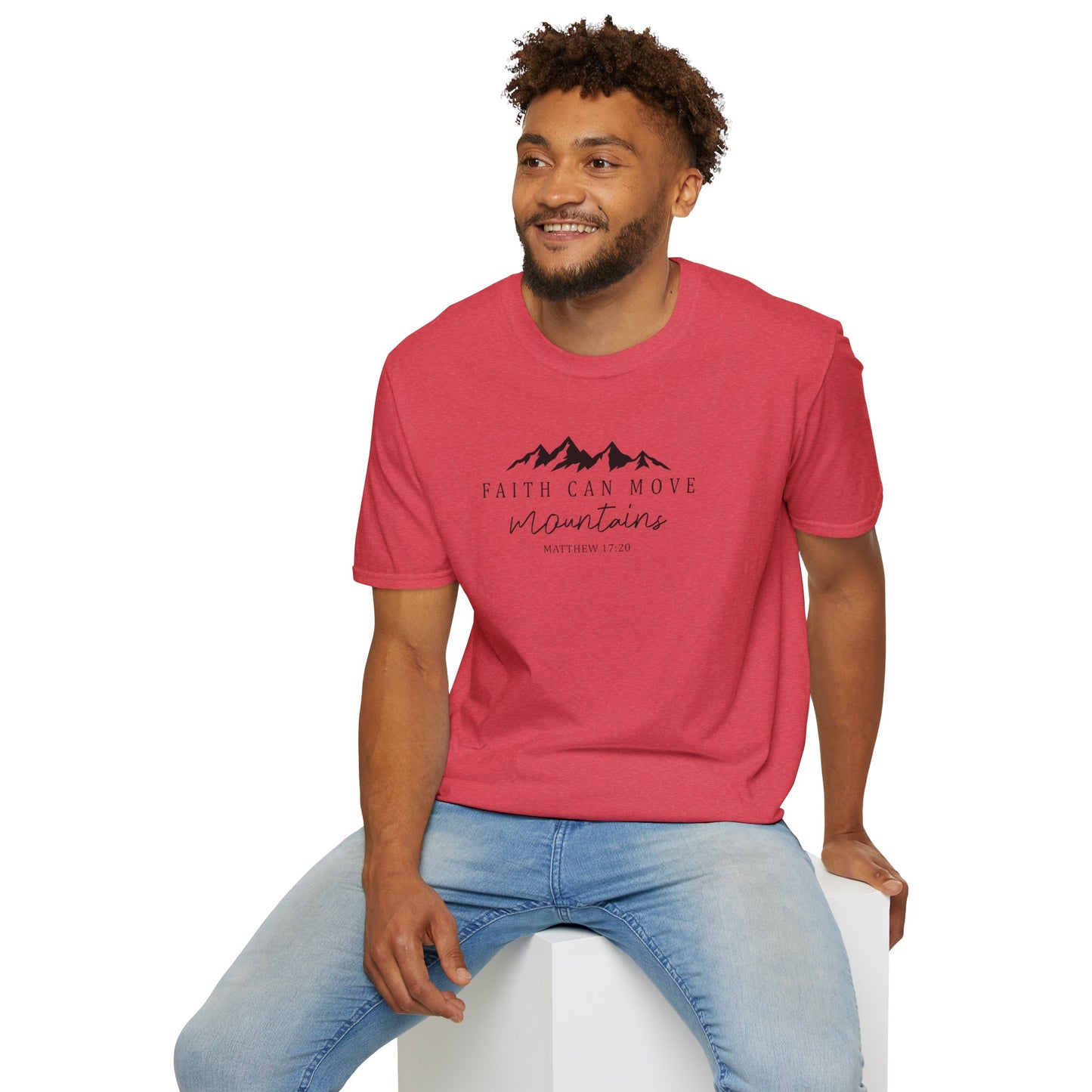 Faith Can Move Mountains D-2 Unisex Softstyle T-Shirt