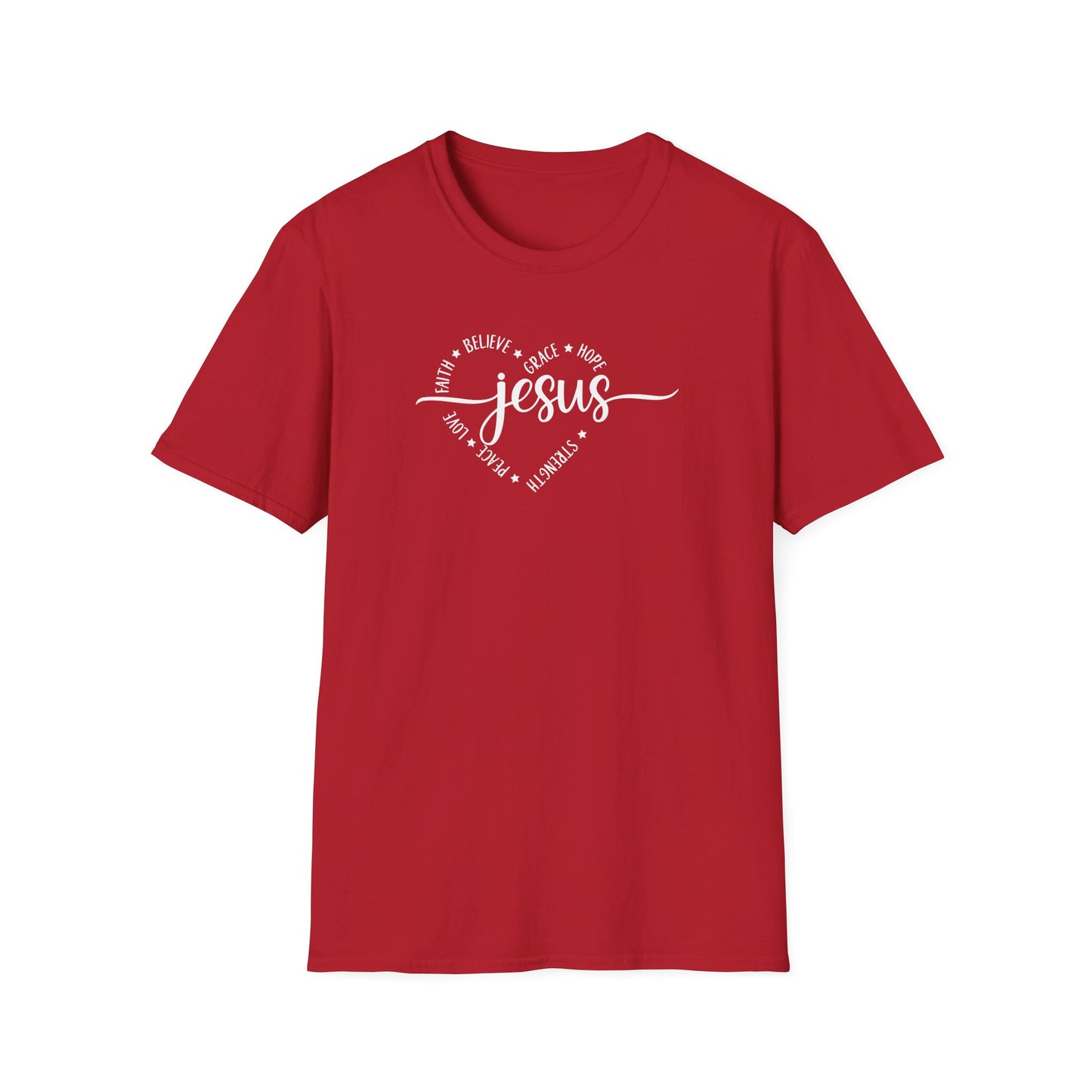 Heart-Jesus Unisex Softstyle T-Shirt