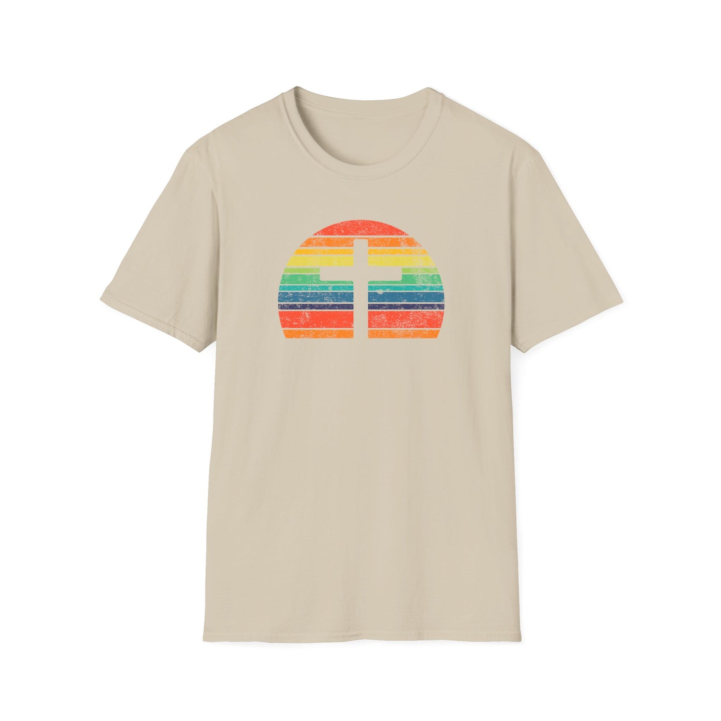 Retro Cross Unisex Softstyle T-Shirt