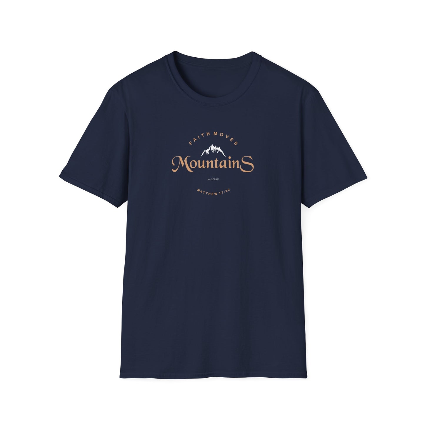Faith Moves Mountains Unisex Softstyle T-Shirt