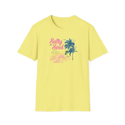 "Salty Soul" Front Print Unisex Softstyle T-Shirt