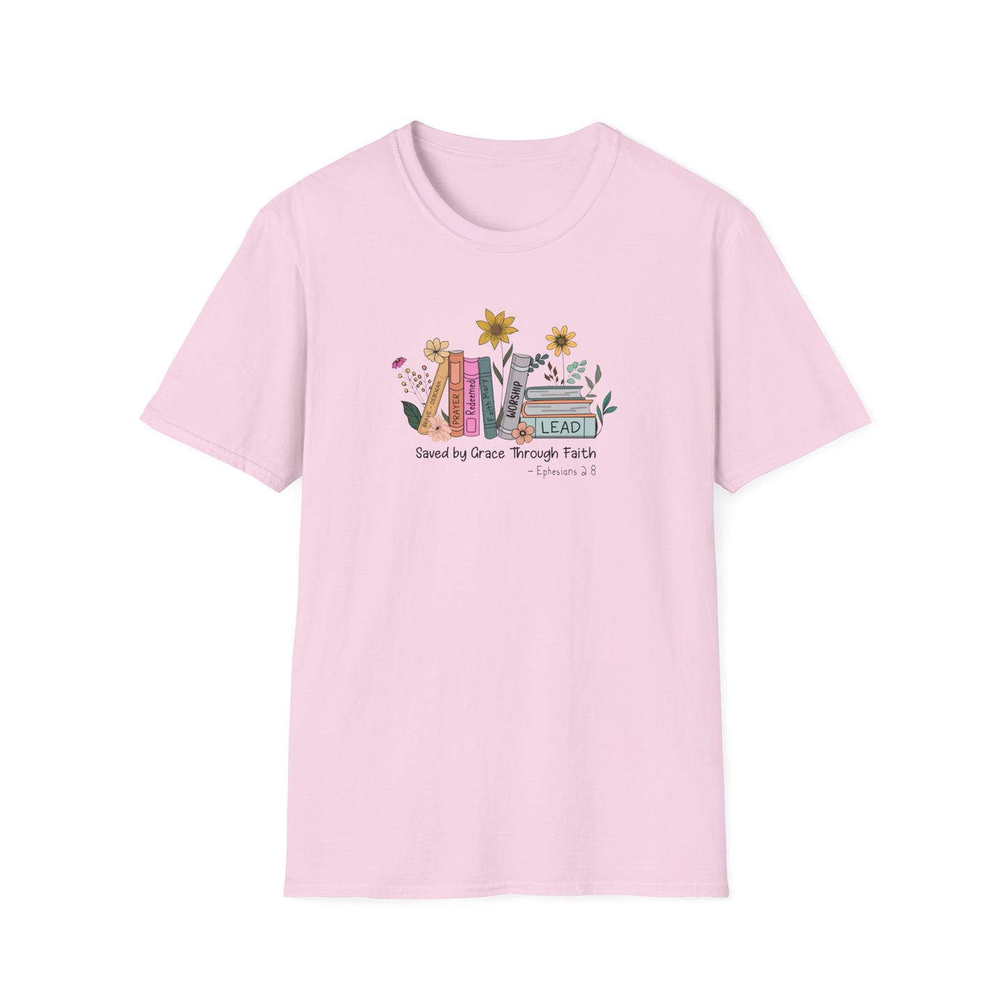 Flowers & Books Unisex Softstyle T-Shirt