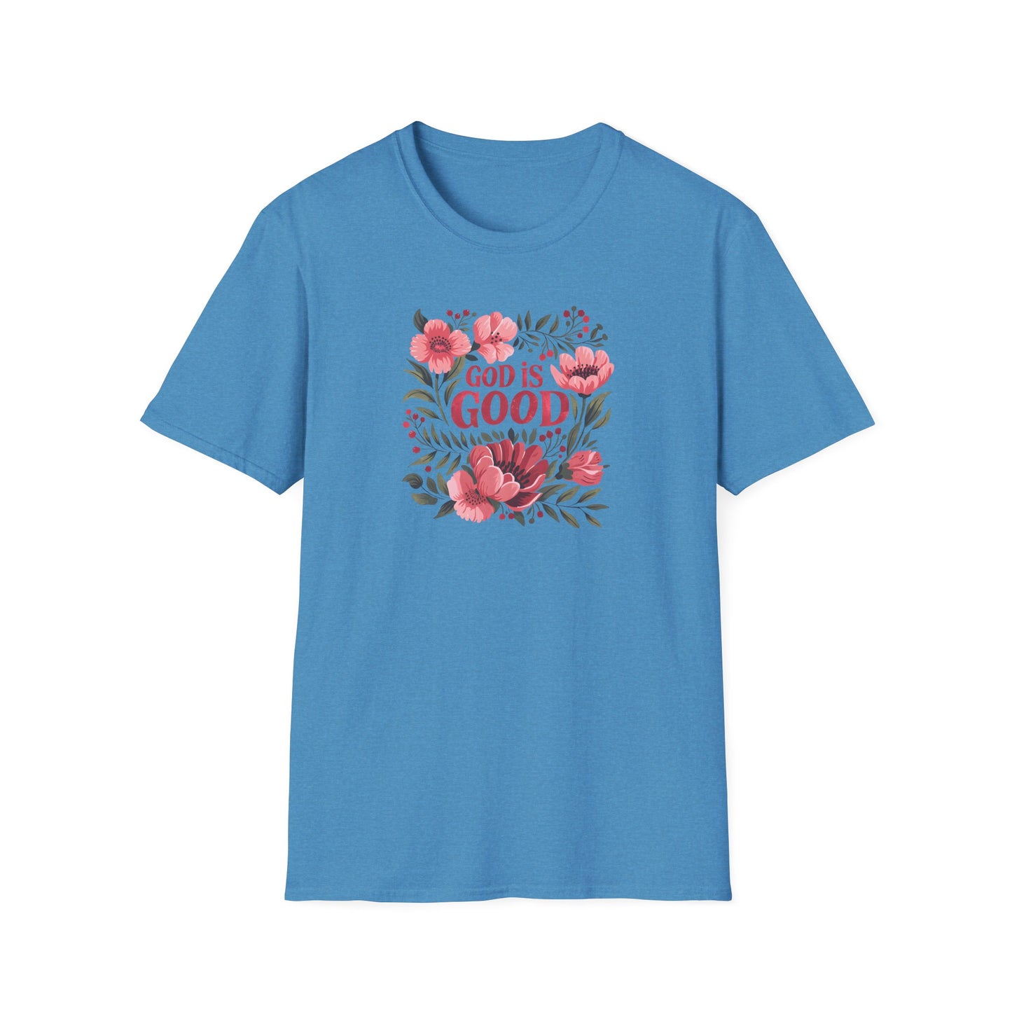 Floral "God is Good" - T-Shirt for Inspirational Wear