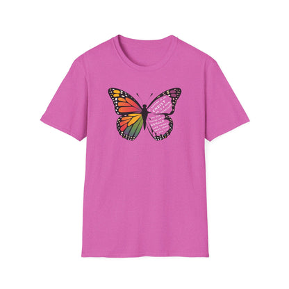 Bold & Colorful “New in Christ” Bible Verse Tee Unisex Softstyle T-Shirt