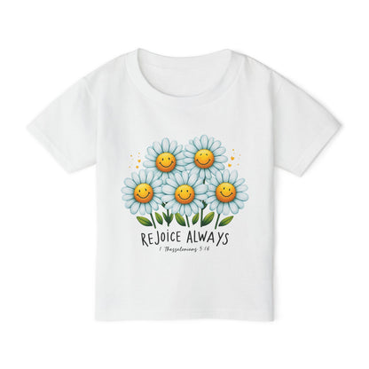 "Rejoice Always" - Heavy Cotton™ Toddler T-shirt