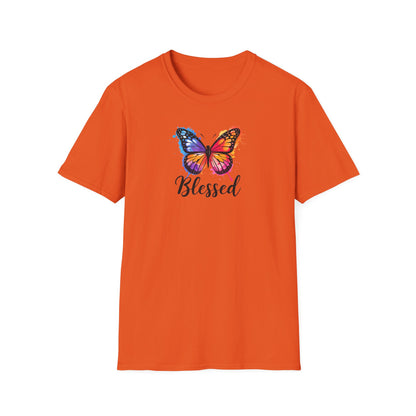 Color Splat Butterfly Unisex Softstyle T-Shirt