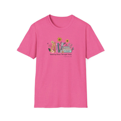 Flowers & Books Unisex Softstyle T-Shirt