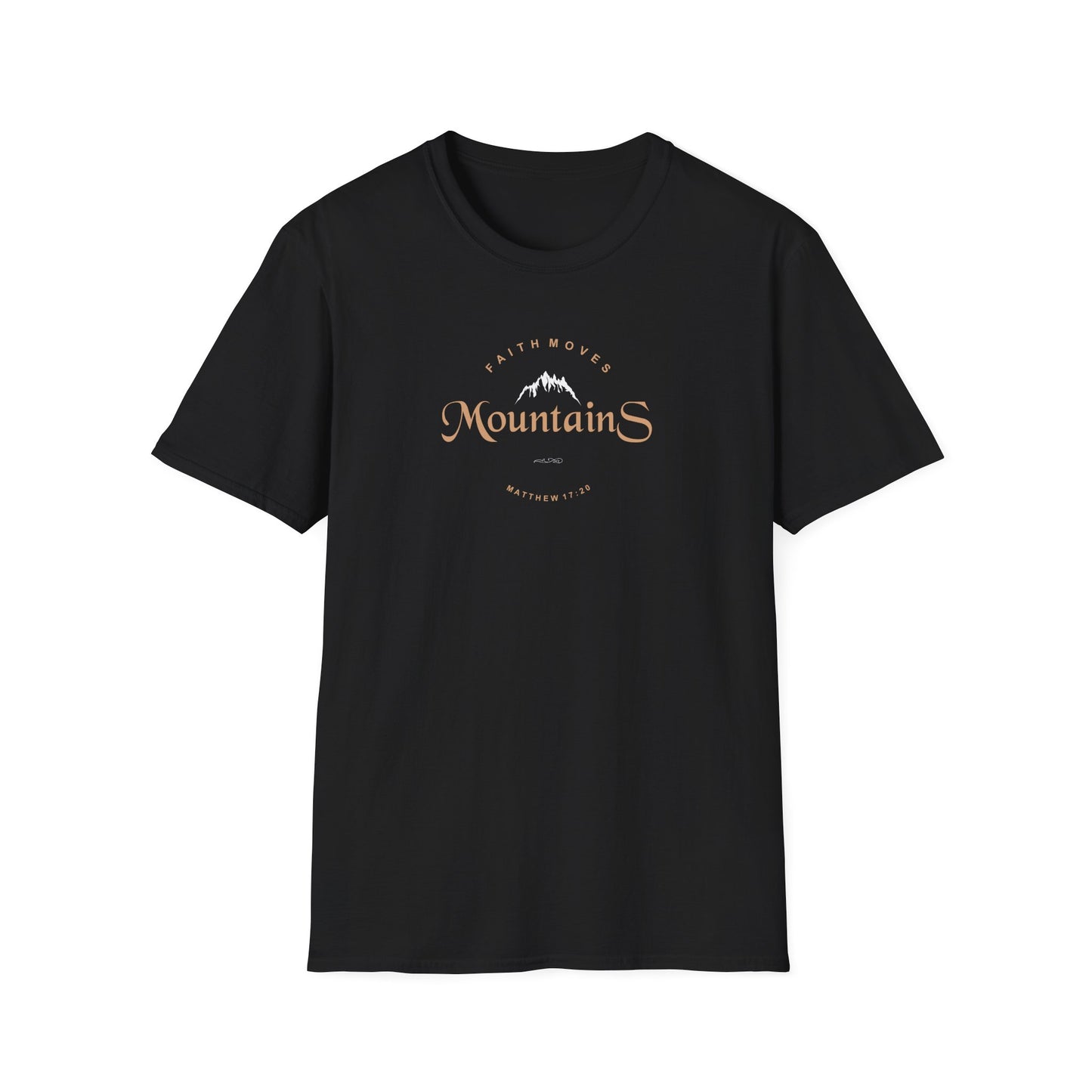 Faith Moves Mountains Unisex Softstyle T-Shirt