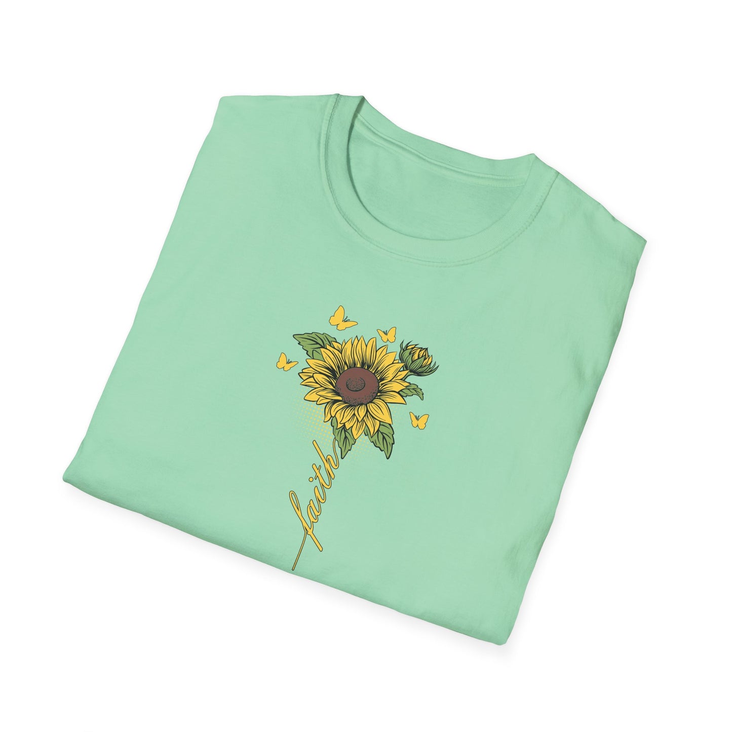 Faith Flower Unisex Softstyle T-Shirt