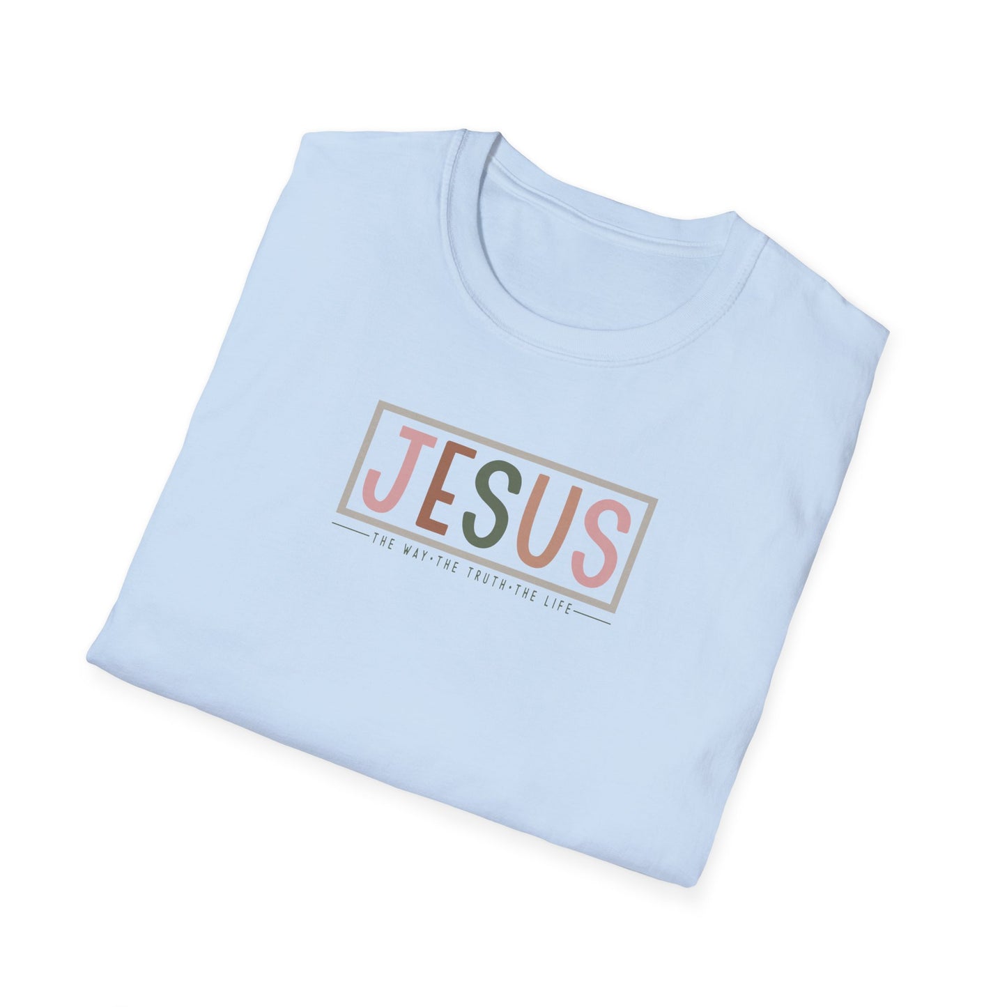 "Jesus - The Way The Truth The Life" Unisex Softstyle T-Shirt