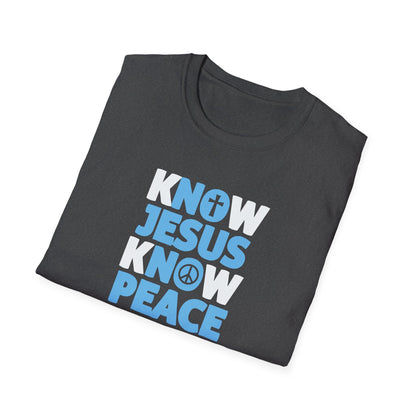 "Know Jesus Know Peace" Unisex Softstyle T-Shirt