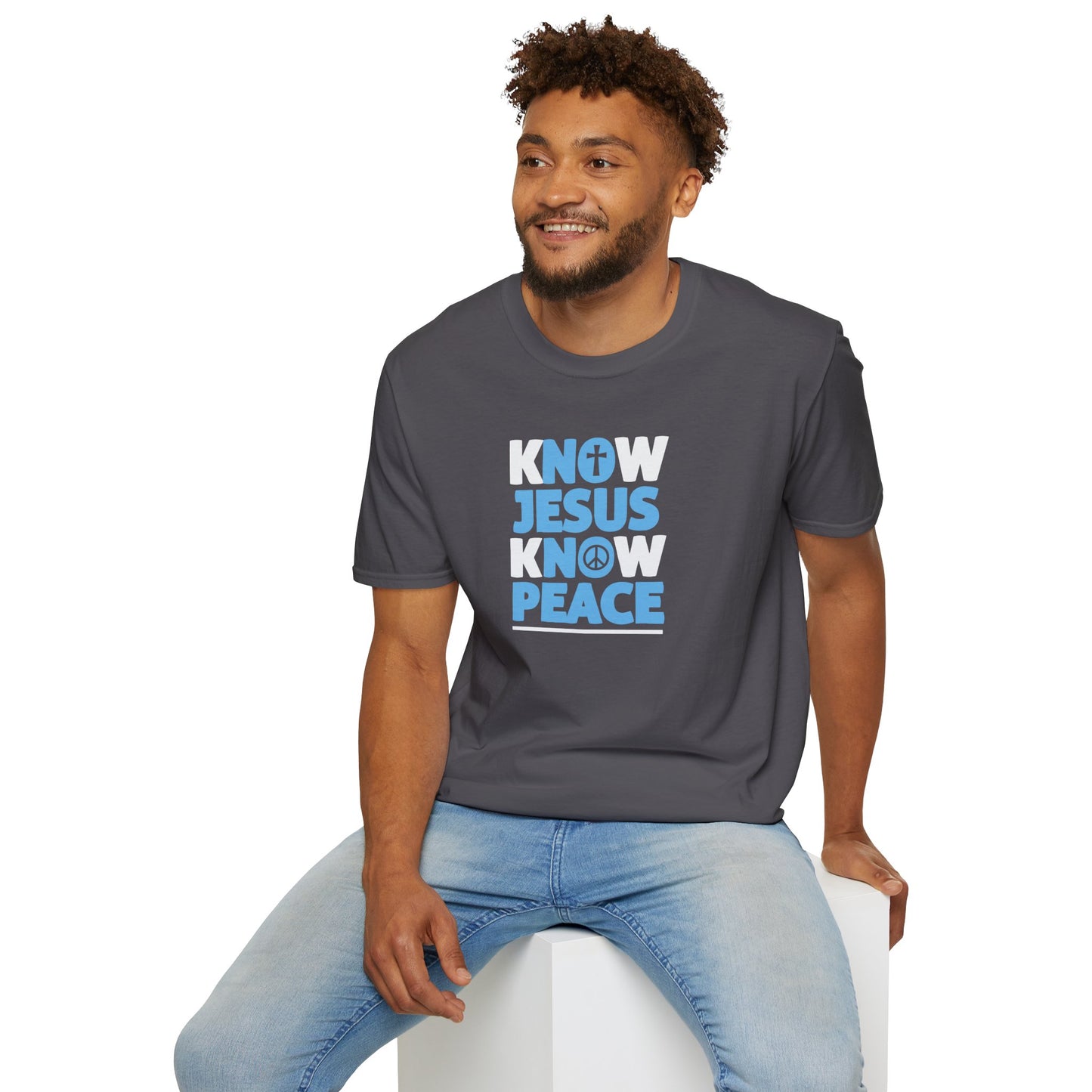 "Know Jesus Know Peace" Unisex Softstyle T-Shirt
