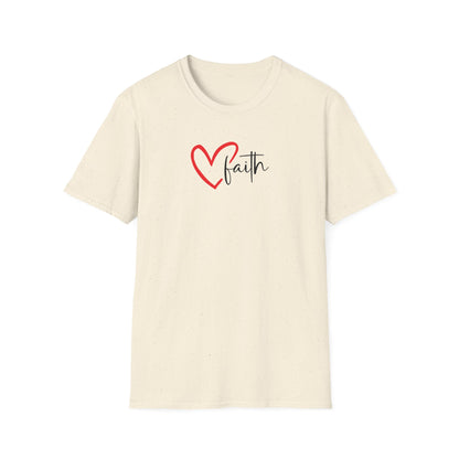 Faith Heart - Unisex Softstyle T-Shirt