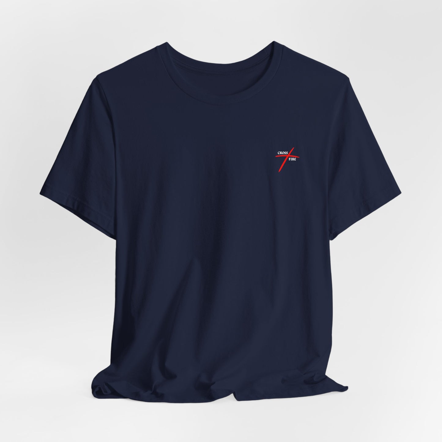 Christian Faith T-Shirt — "Delivered Completely, Healed Throughly, Saved Mightily" Tee with Cross