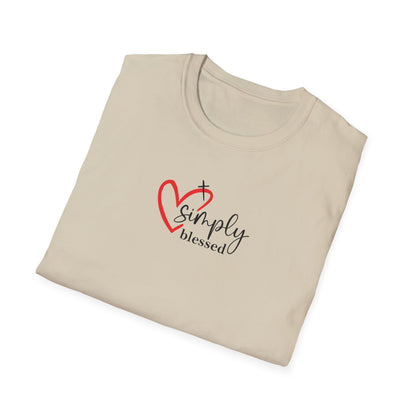 "Simply Blessed" Unisex Softstyle T-Shirt