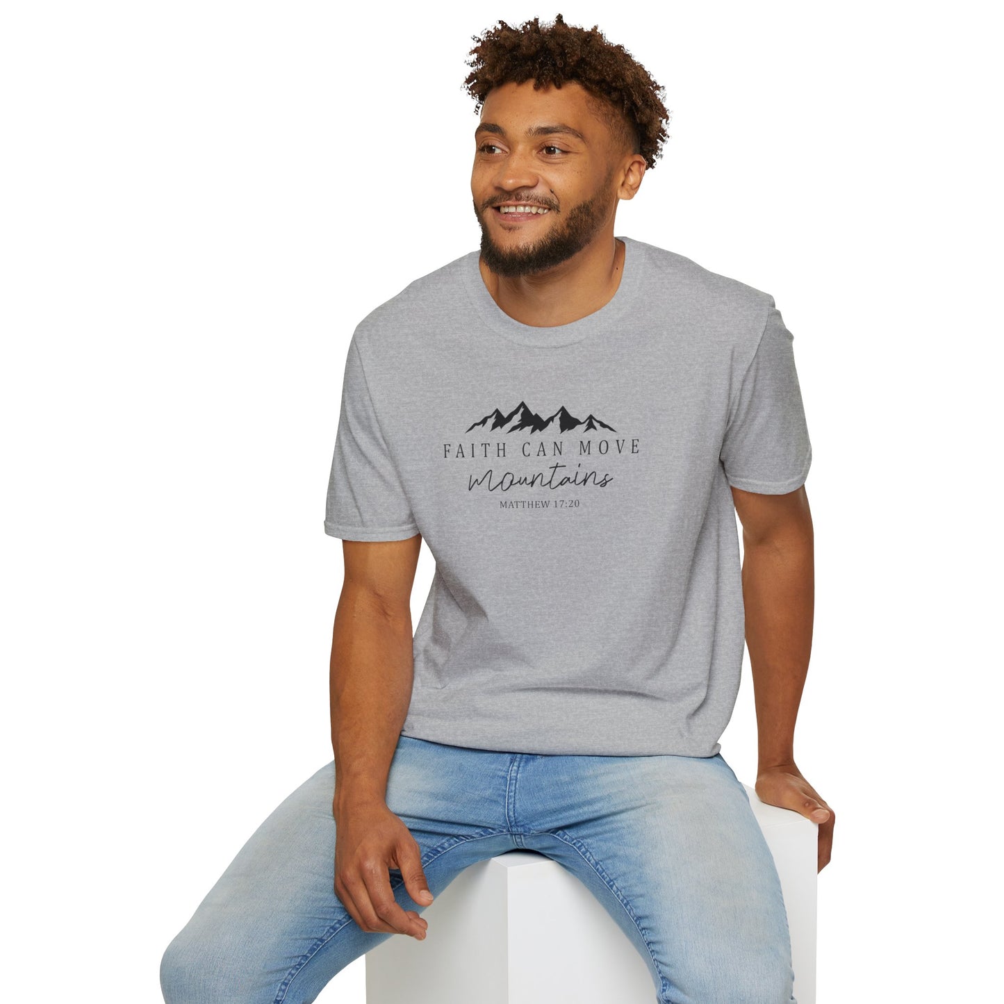 Faith Can Move Mountains D-2 Unisex Softstyle T-Shirt