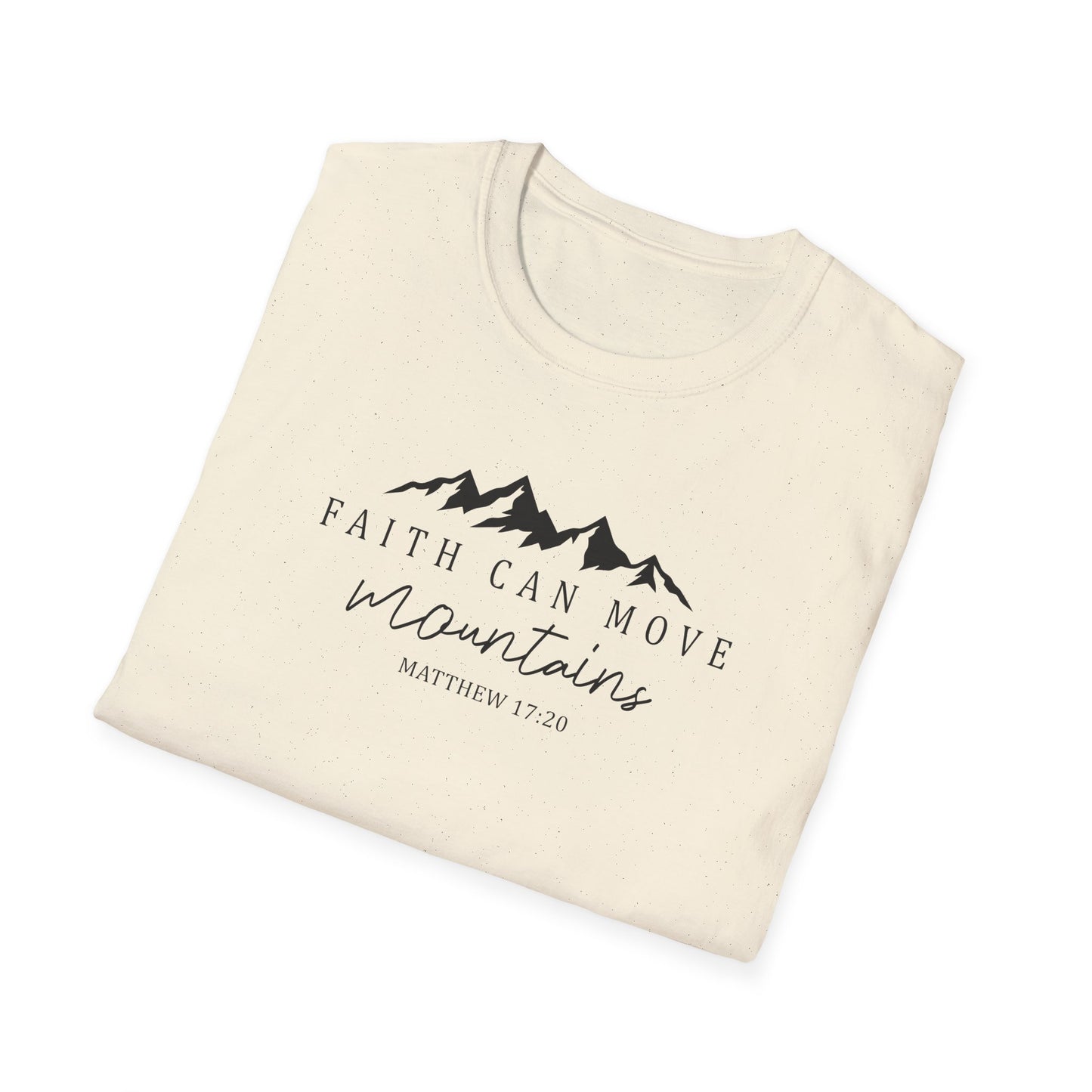 Faith Can Move Mountains D-2 Unisex Softstyle T-Shirt