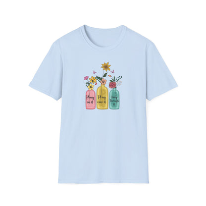 Jars of Flowers Unisex Softstyle T-Shirt