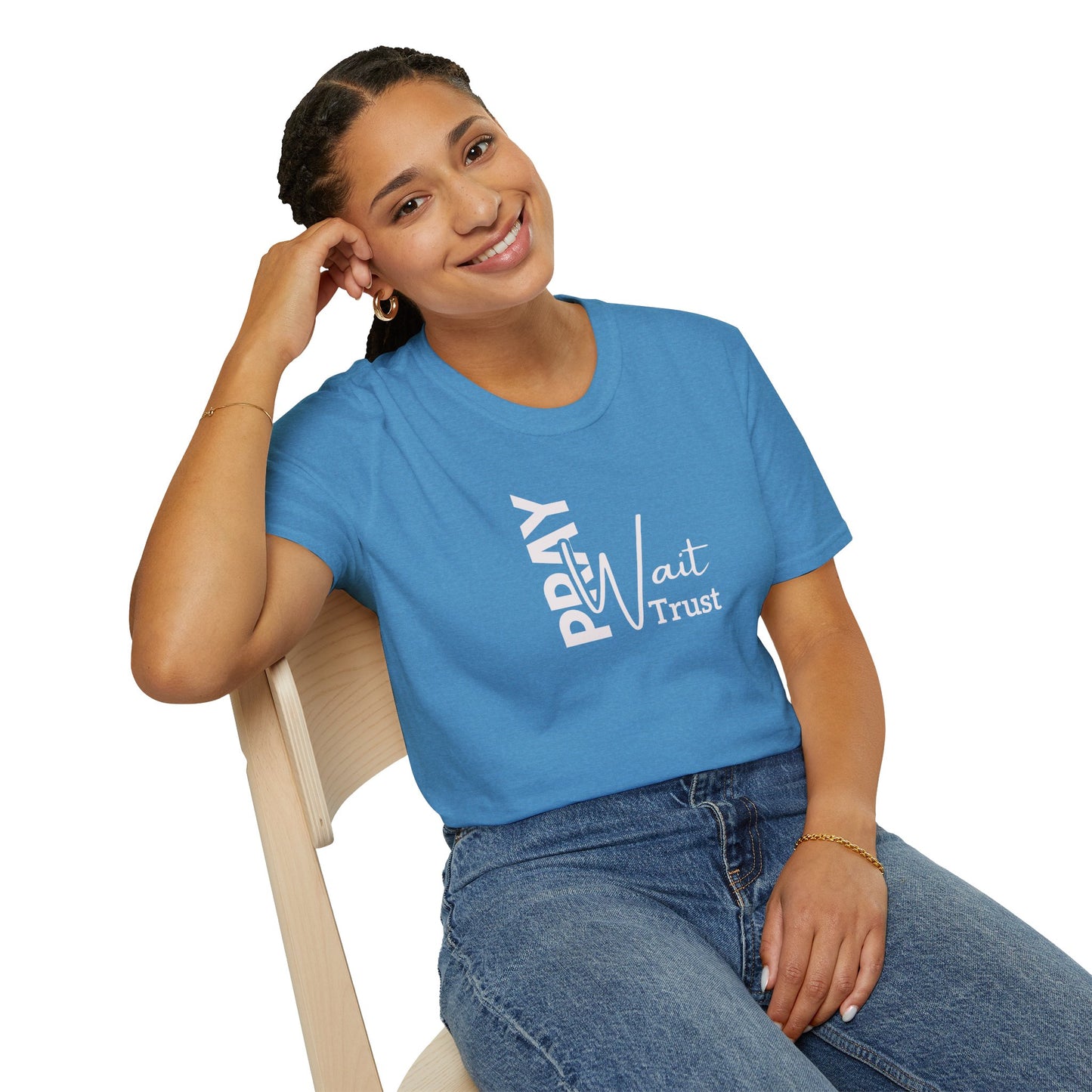 "Pray Wait Trust" Unisex Softstyle T-Shirt