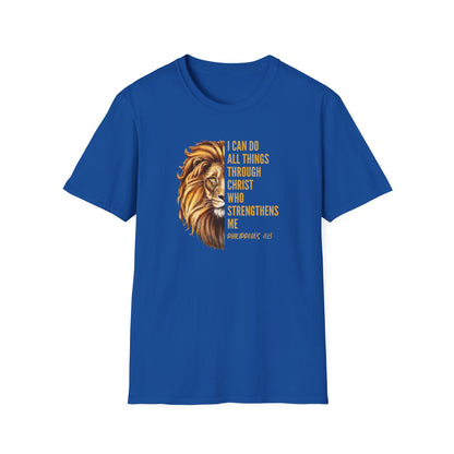 "I Can Do All Things Through Christ" - Unisex Softstyle T-Shirt