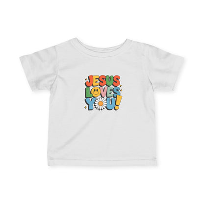 "Jesus Loves You" - Infant Fine Jersey Tee