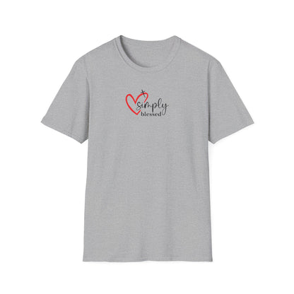 "Simply Blessed" Unisex Softstyle T-Shirt