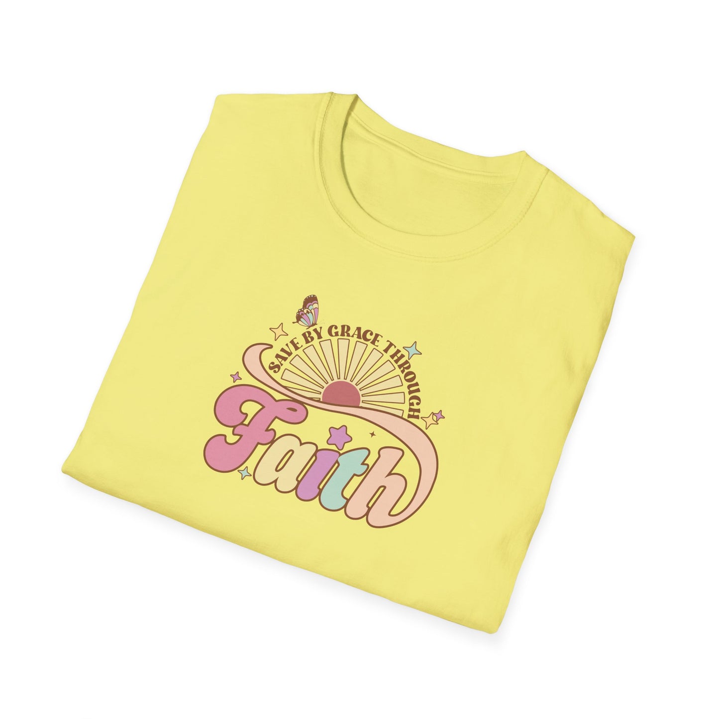 "Saved by Grace Through Faith" Unisex Softstyle T-Shirt