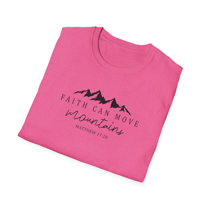 Faith Can Move Mountains D-2 Unisex Softstyle T-Shirt