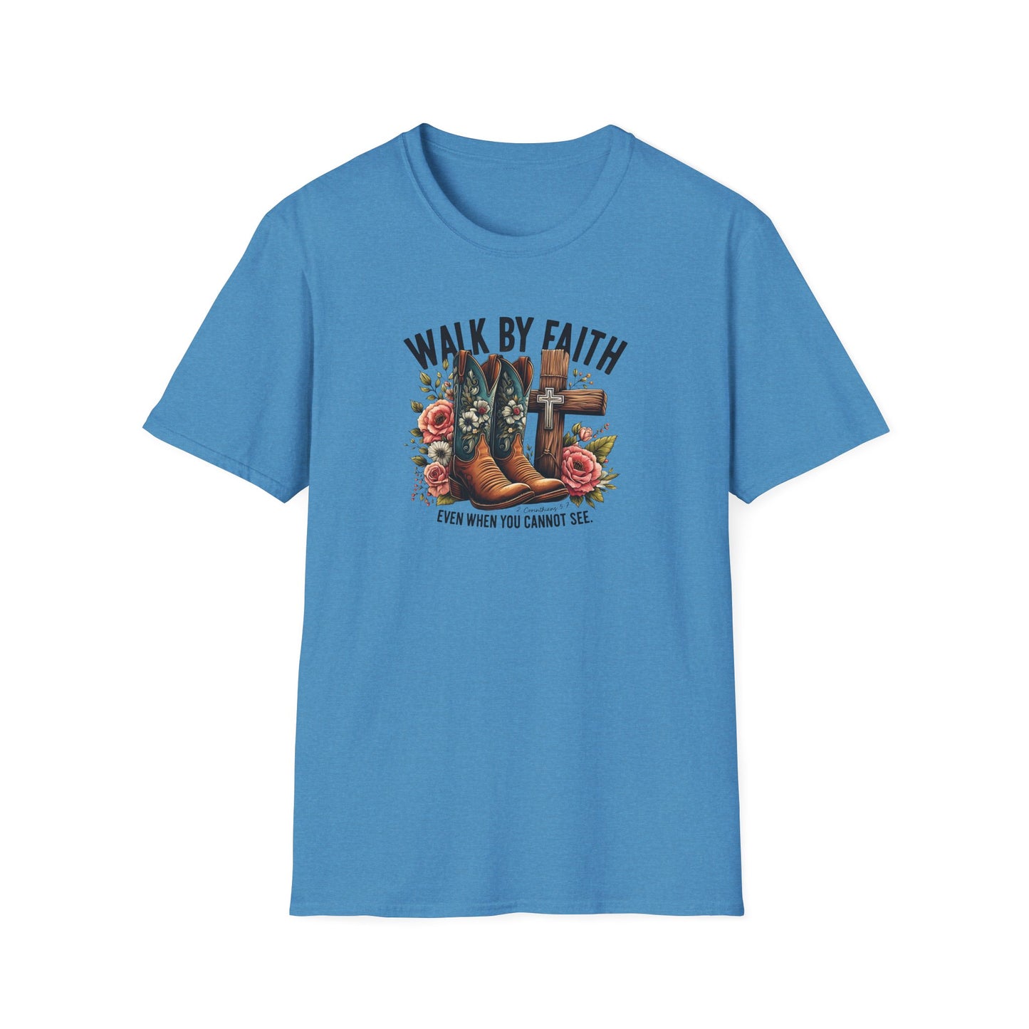 "Walk by Faith" Graphic T-Shirt for Faith-Loving Souls