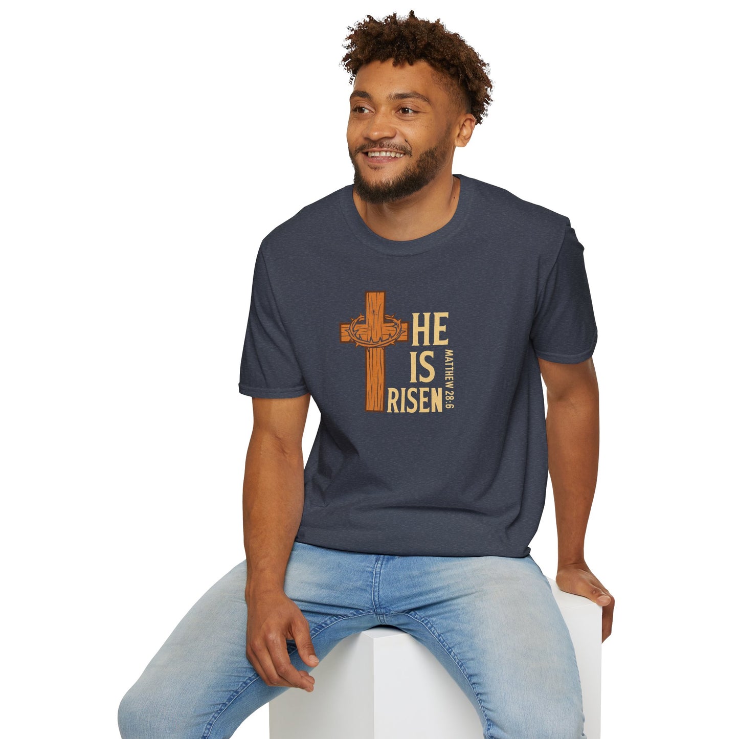 "He Is Risen" - Unisex Softstyle T-Shirt