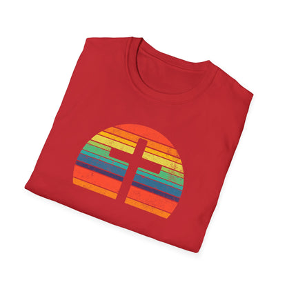 Retro Cross Unisex Softstyle T-Shirt