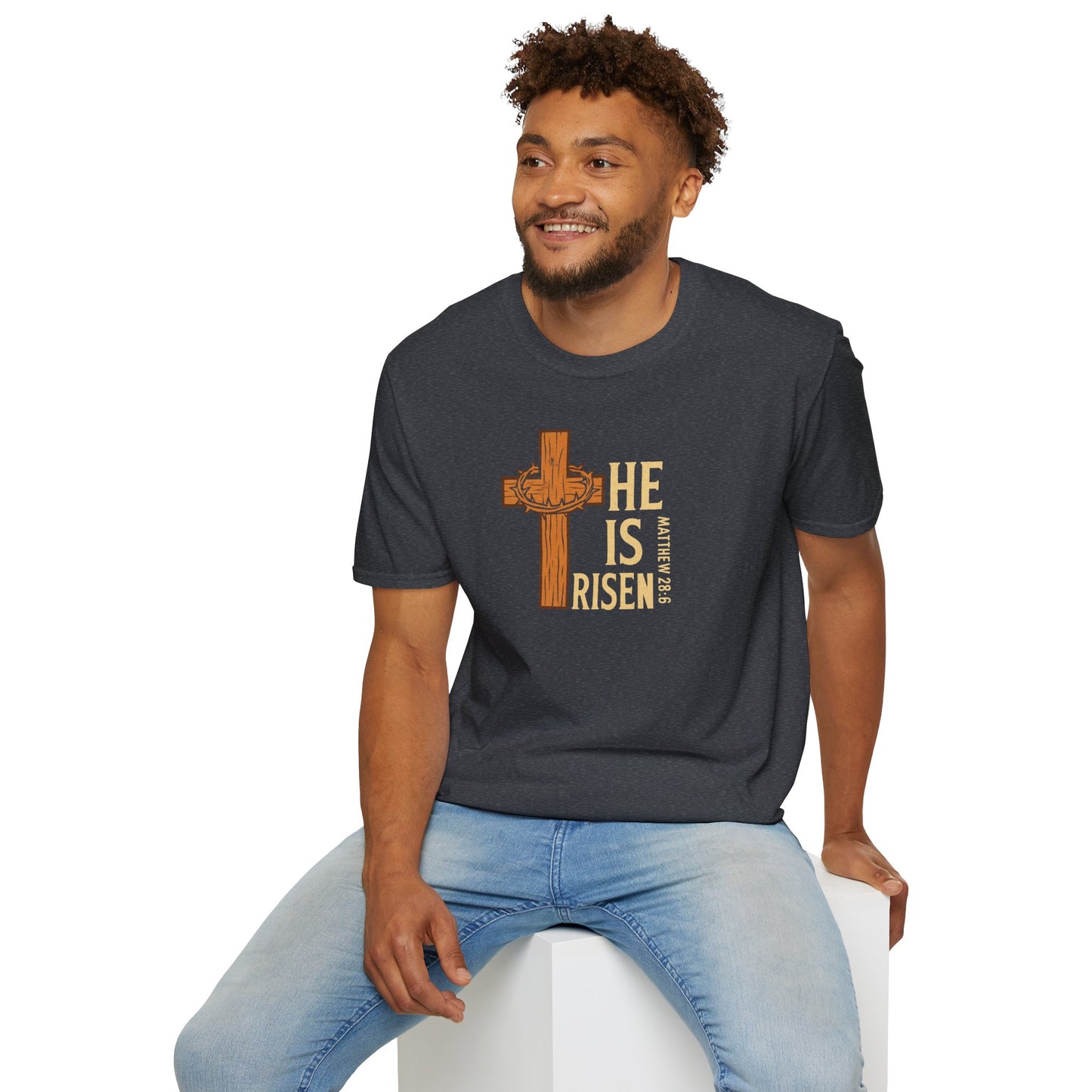 "He Is Risen" - Unisex Softstyle T-Shirt