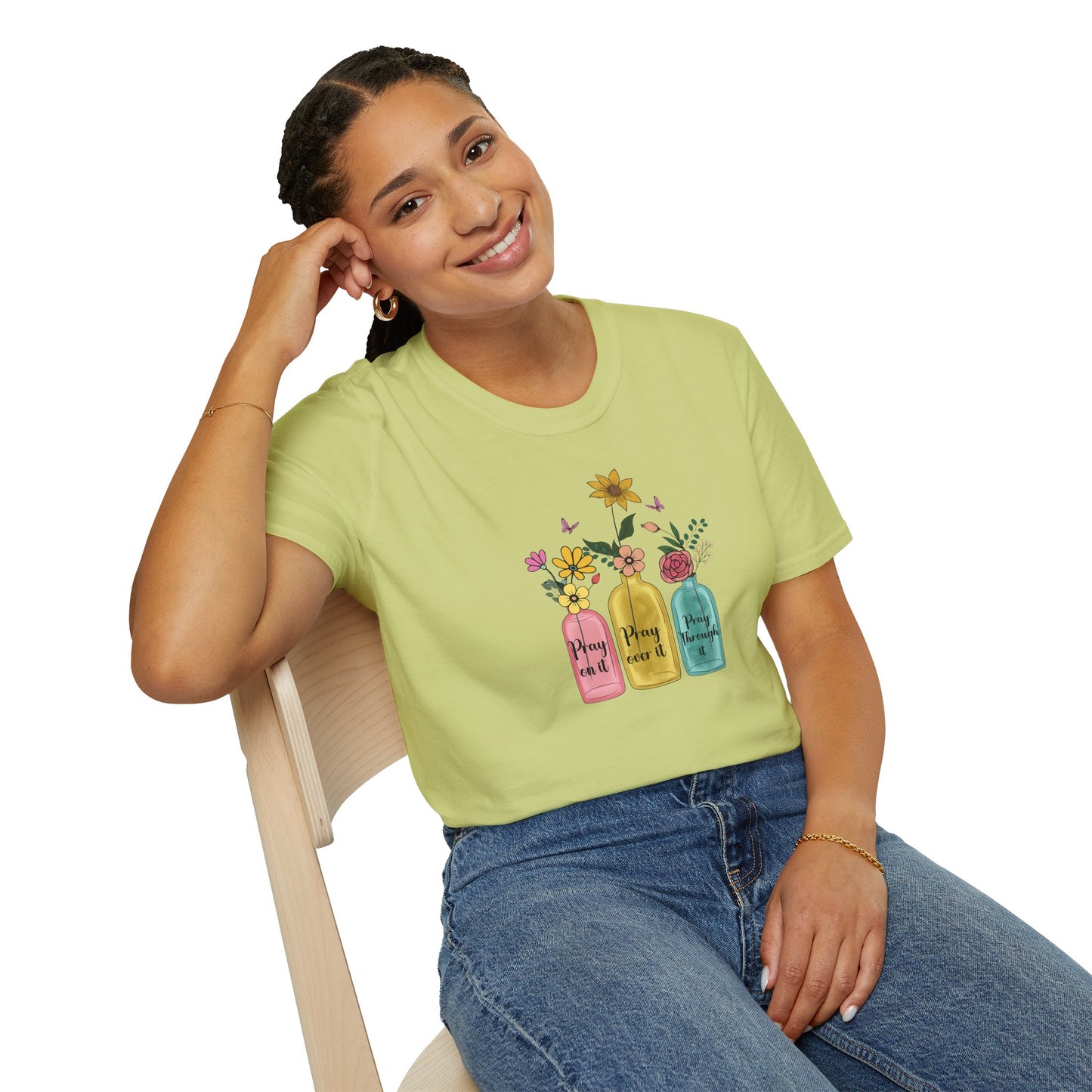 Jars of Flowers Unisex Softstyle T-Shirt