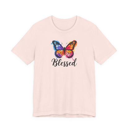 Color Splat Butterfly Unisex Softstyle T-Shirt