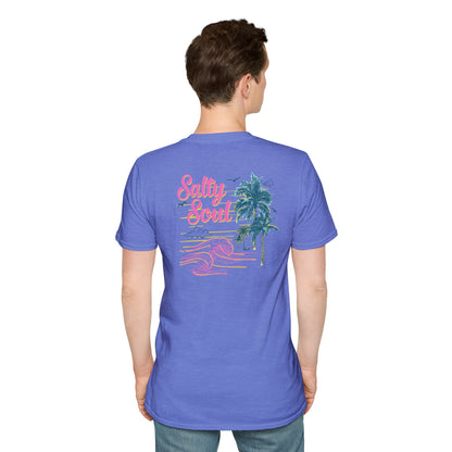 "Salty Soul" Back Print Unisex Softstyle T-Shirt