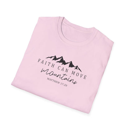 Faith Can Move Mountains D-2 Unisex Softstyle T-Shirt