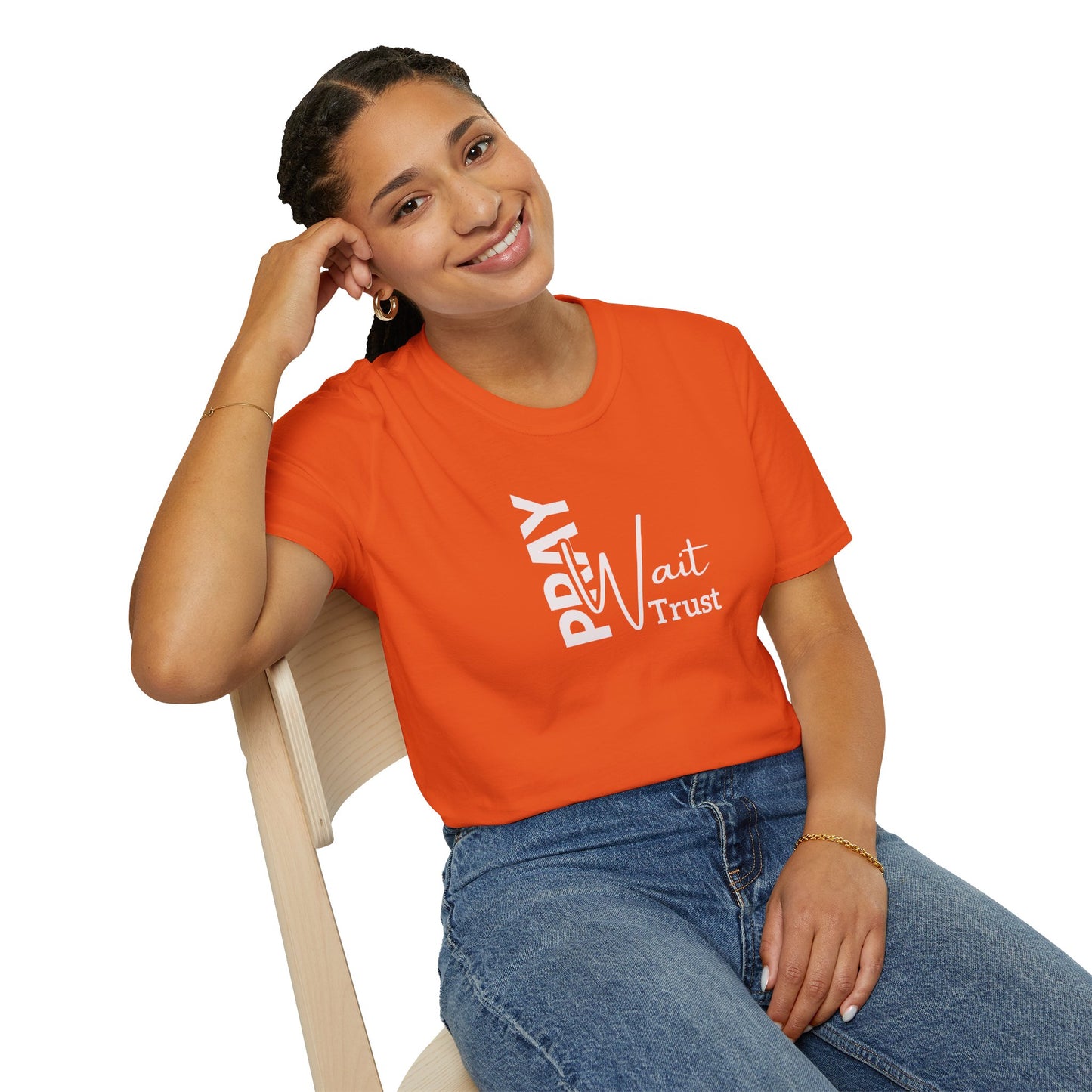 "Pray Wait Trust" Unisex Softstyle T-Shirt