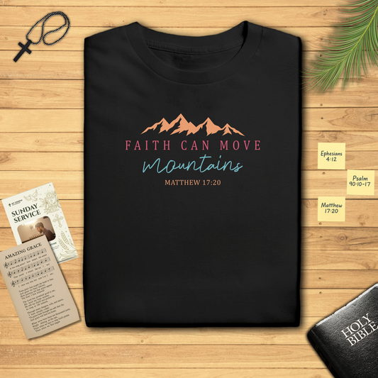 Faith Can Move Mountains Unisex Softstyle T-Shirt