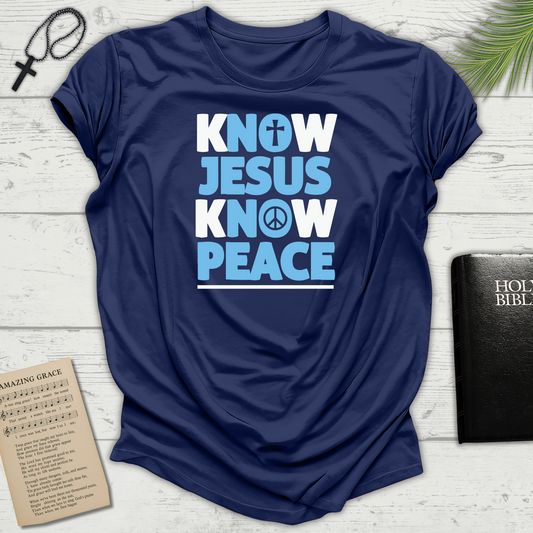 "Know Jesus Know Peace" Unisex Softstyle T-Shirt