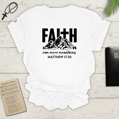 "Faith Can Move Mountains" Unisex Softstyle T-Shirt