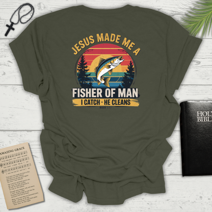 "Fisher of Man" Back Print - Softstyle T-Shirt