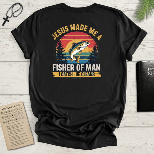 "Fisher of Man" Back Print - Softstyle T-Shirt