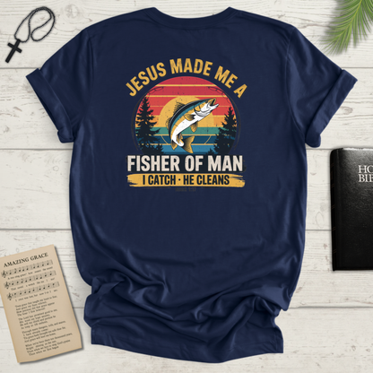 "Fisher of Man" Back Print - Softstyle T-Shirt