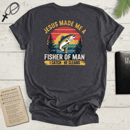 "Fisher of Man" Back Print - Softstyle T-Shirt