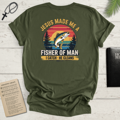 "Fisher of Man" Back Print - Softstyle T-Shirt
