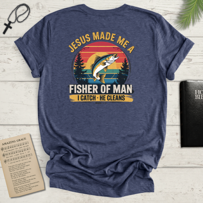 "Fisher of Man" Back Print - Softstyle T-Shirt