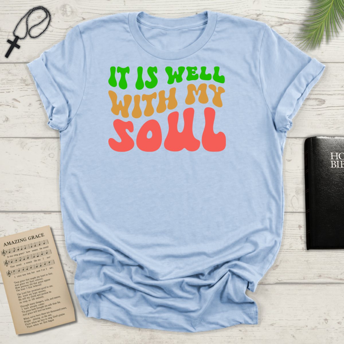"It Is Well With My Soul" Front Print  Unisex Softstyle T-Shirt