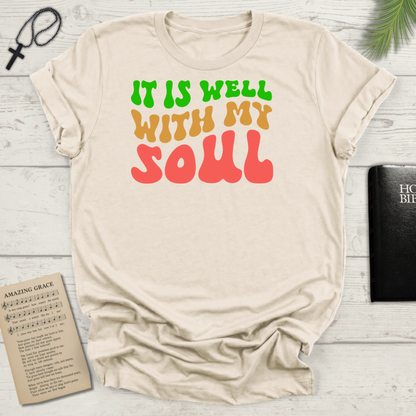 "It Is Well With My Soul" Front Print  Unisex Softstyle T-Shirt